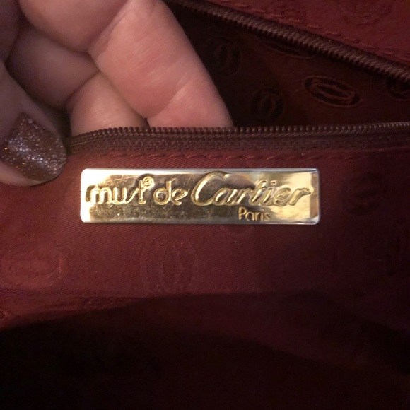 CARTIER LEATHER HANDBAG VINTAGE MUST DE CARTIER - Picture 3 of 9